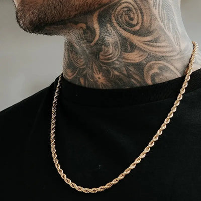 Minimalist Men Rope Chains Long Necklace
