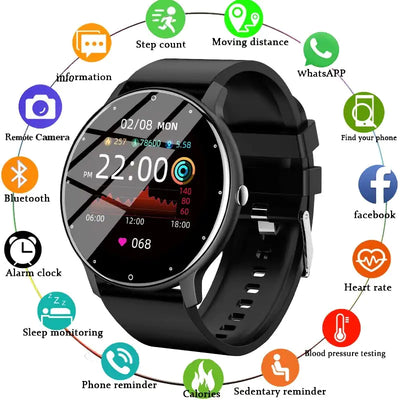 Full Touch Screen Fitness Smart Watch 1.3 inch
